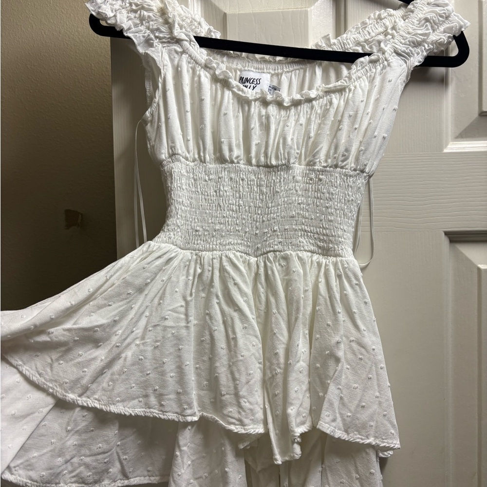 Princess Polly Love Galore White Romper Size 0